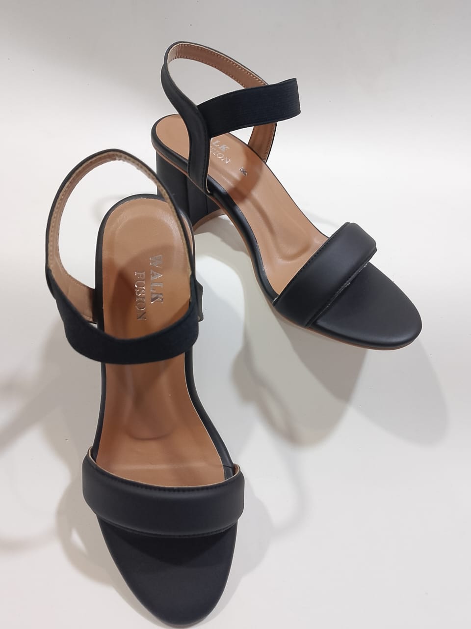 Women’s Black Heel Sandals | Open Toe with Comfortable Strap Design - Image 3