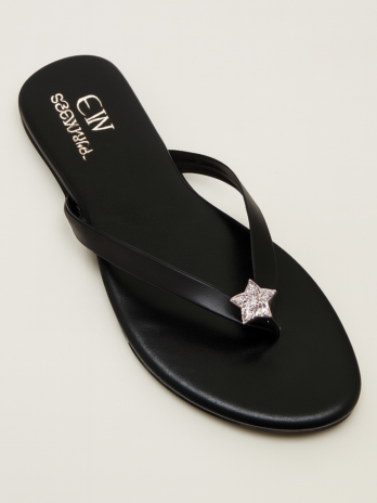 Stylish & Comfortable Flat Slippers with Star Design for Women