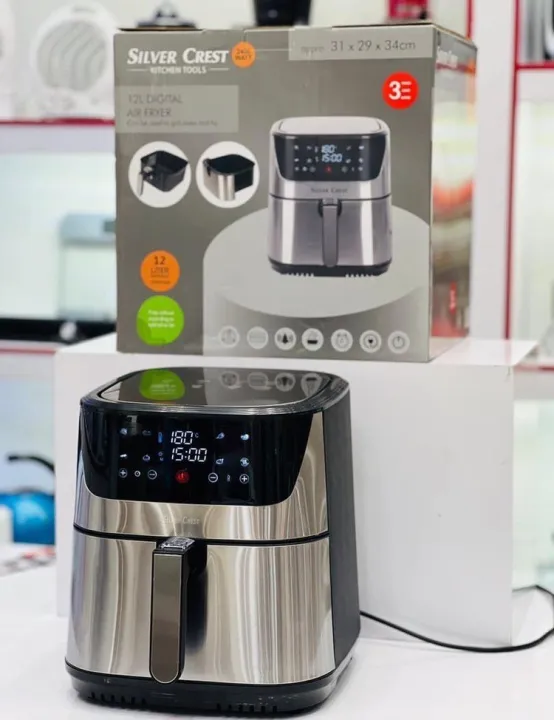 Silver Crest 12.5 Litre Air Fryer – Extra Large Family Size, Healthy Oil-Free Cooking, Fast Heat Circulation - Image 4