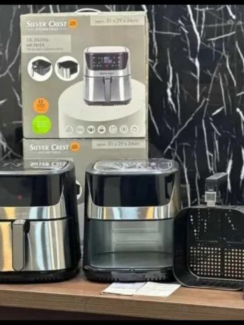Silver Crest 12.5 Litre Air Fryer – Extra Large Family Size, Healthy Oil-Free Cooking, Fast Heat Circulation